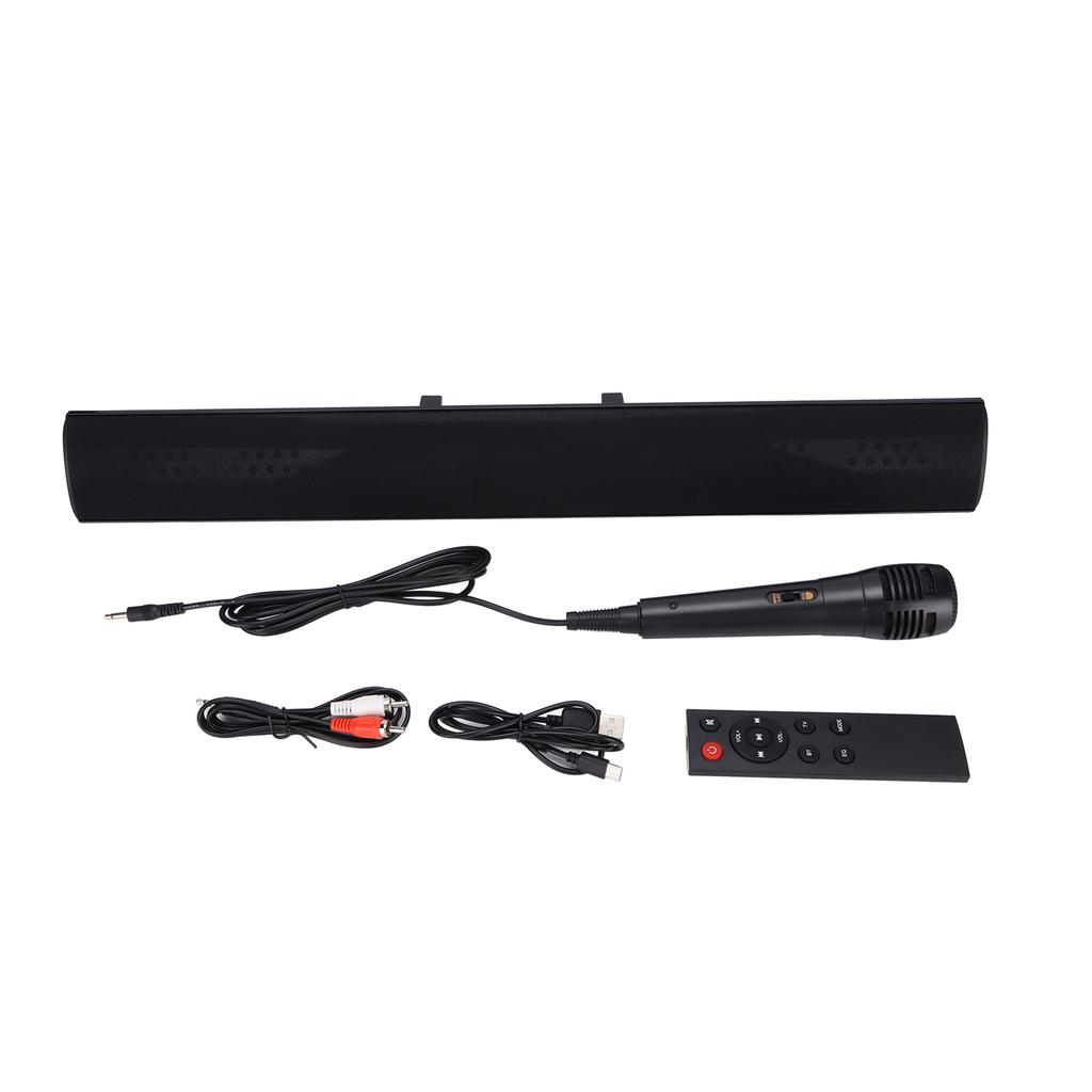 BS‑15 Drahtlose Soundbar 3D Stereo Subwoofer TV-Lautsprecher Soundbar mit Fernbedienung Mikrofon für
