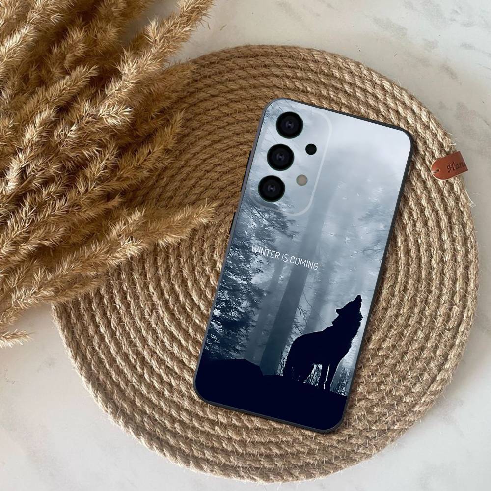 Winter C-Coming Stark Phone Case For Samsung S25,S24,S21,S22,S23,S30,Ultra,S20,Plus,Fe,Lite,Note,10,9,5G Black Cover