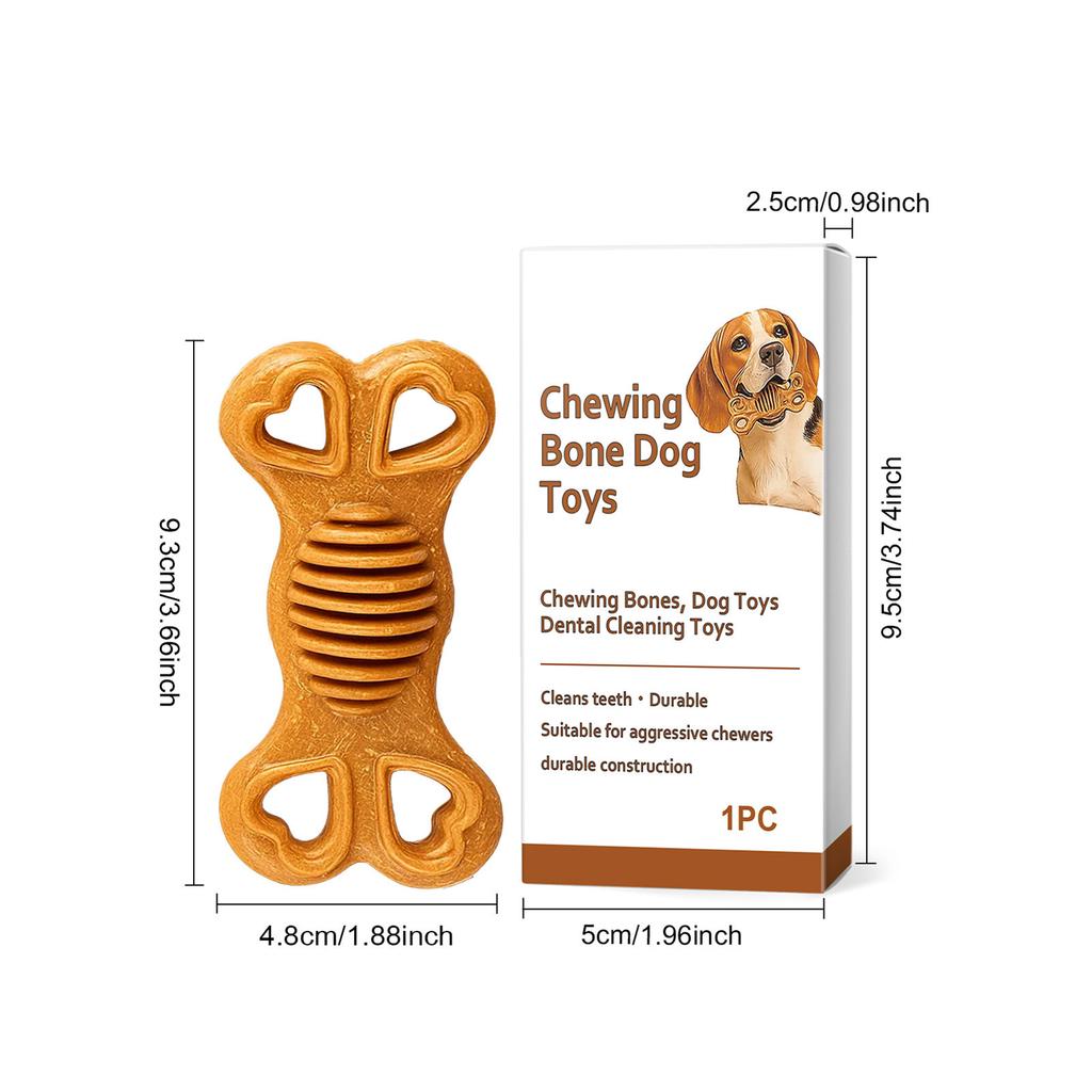 Dog Chew Toy Puppy Teething Chewing Bone Safe for Daily Play Boredom Relief Reusable Washable 1pc
