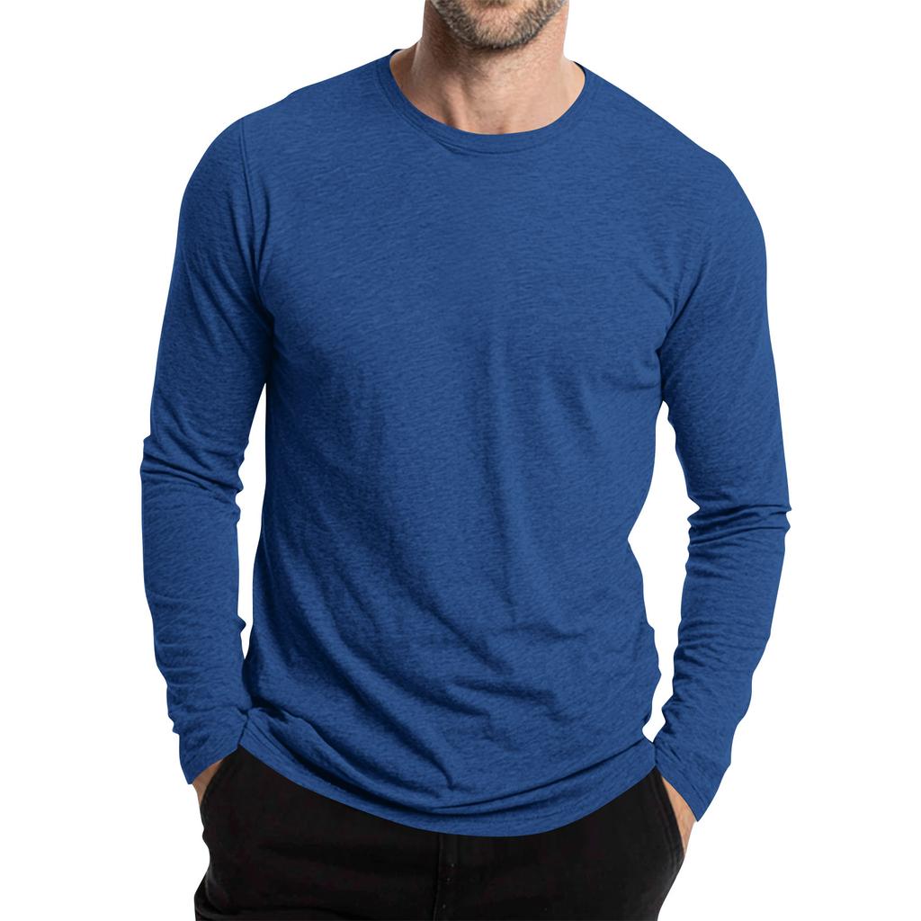 Men's Round Neck Short Sleeve Outdoor Casual Long Sleeve Top