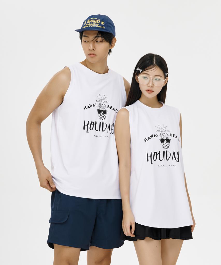 VENDIS Pineapple Man Sleeveless Couple Rash Guards