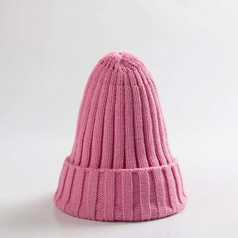 

Autumn and Winter Men s and Women s Children s Woolen Hat Flipped Hat Winter Hat Warm Knitted Striped Pointed Hat Parent Child H