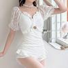 Korean Version Swimsuit Women's One-piece Sexy Conservative Cover Belly Slimming Fairy Hot Bikini