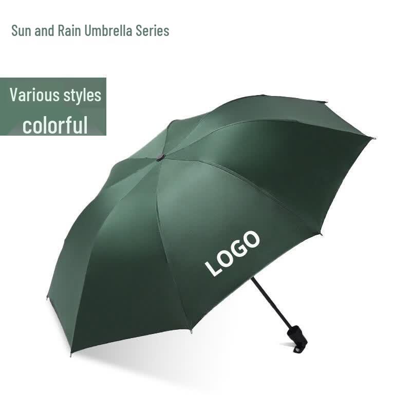 GELEITE UV Protection Dual-Use Black Glue Umbrella