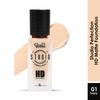 Glam21 Studio Perfection HD Matte Foundation - Matte Finish | Full Coverage Blendable | Long-Lasting Wear & Waterproof | Hyaluronic Acid Infusion |