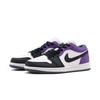 Jordan Air Jordan 1 Odporne na ścieranie Niskie Vintage Buty do koszykówki Unisex Czarne Fioletowe 553558-152(Team500-QD)