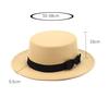 New Artificial Wool Jazz Felt Flat Top Hat Autumn Winter For Women's Felt Wide Brim Fedora Hat Gorros Mujer Invierno Top Hat