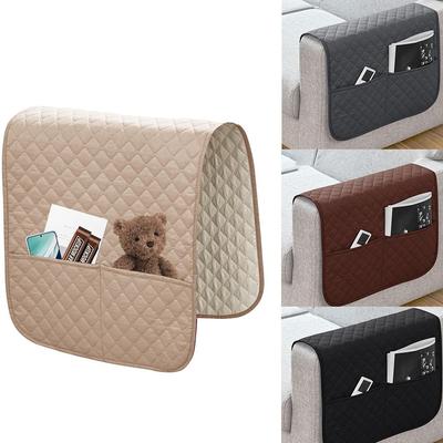 Space Saver Armrest Cover Remote Control Storage Pockets Hanging Bags Portable Sofa Arm Covers