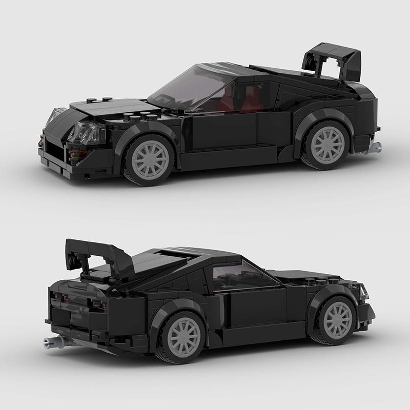HEISS MOC Supra Mk4 Stadtauto Sportfahrzeug Rennfahrer Sport Bausteine Ziegel Rennsport Supercar Kinderspielzeug Geschenk Jungen