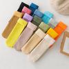 Girls Winter Thicken Snow Boots Casual Home Floor Socks Snow Socks Velvet Sleeping Warm Hosiery