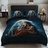 Wolf Patern Comfortable Quilt Cover With Pilowcases 3D Digital Printed Beding Set Twin Ful Quen King Children's Gift