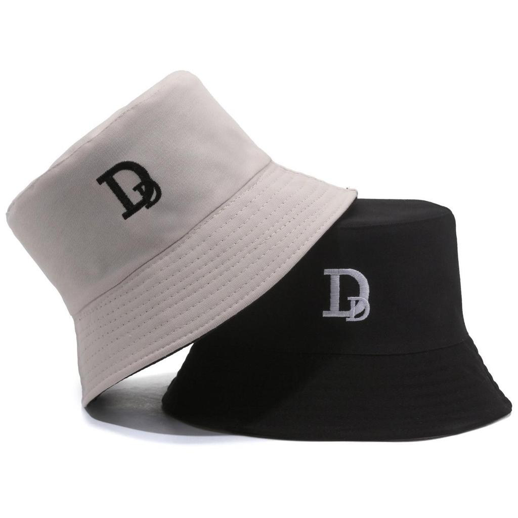 Women's Double-Sided Smiley Face Bucket Hat - Sun Protection, Korean Style, Embroidered, Large Brim