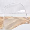 2-Piece Set Bar Stools with Transparent Backrest, Gold Frame, High Chair – for Café, Living Room and Bar Area