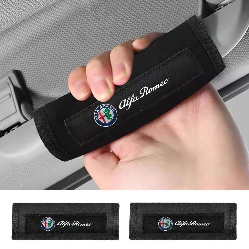 Car Styling Roof Armrest Pull Cover Handle Gloves Protector For Alfa Romeo Giulia Stelvio Giulietta 159 147 156 166 Accessories