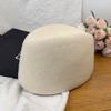 Autumn Winter Women'S Hard Top Beret Hat Wool Felt Fashion Retro Fascinating Hostess Formal Designer Cap Keep Warm Pillbox Hat