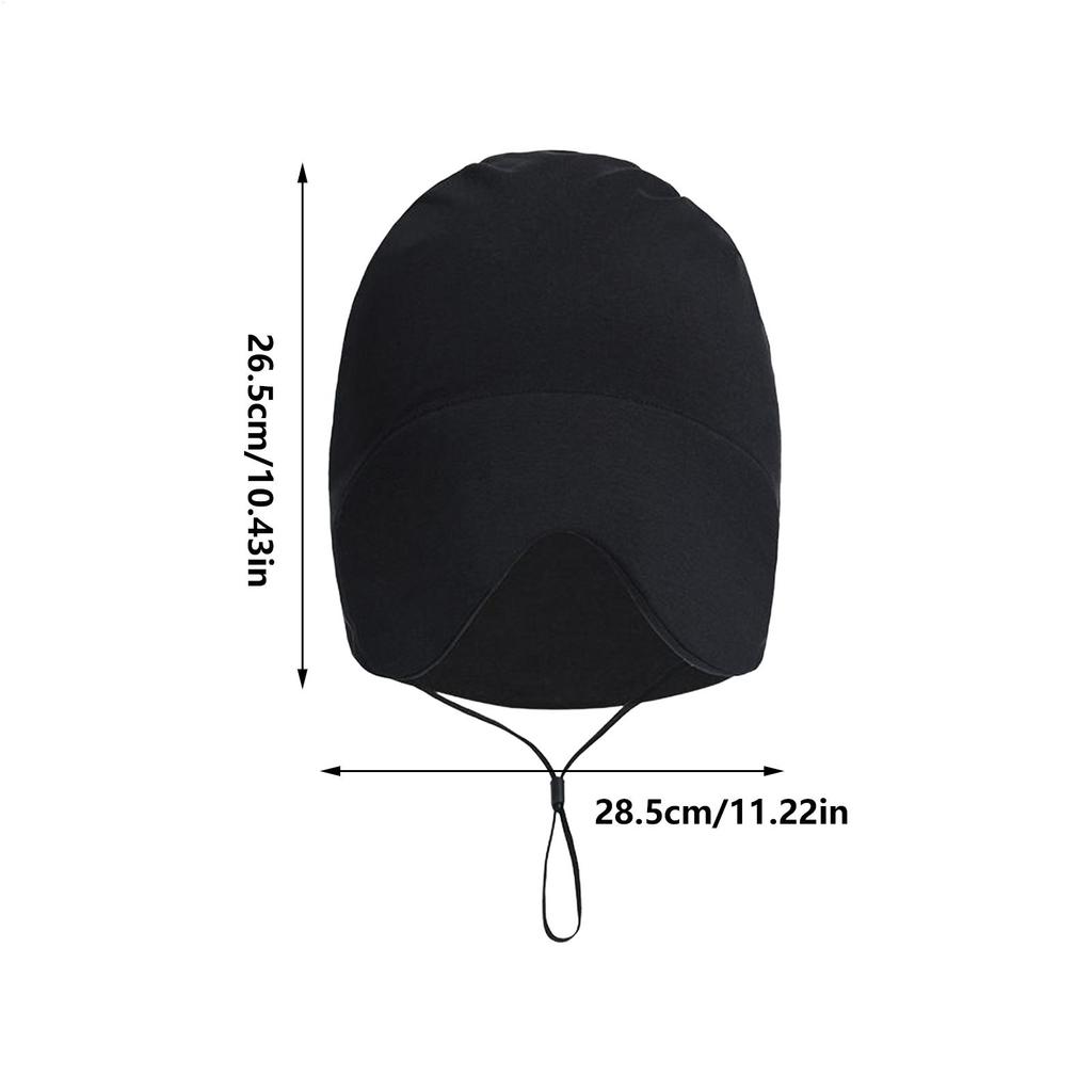 Beanie Sleeping Hat Warm Elastic Moisture-Wicking Sleep Head Cap With Ear Flaps For Women Men Adults Teens Elderly Relaxation