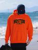 Proper Of Boston Printing Men Hoodies Autumn Casual Hoody Fleece Comfortable Clothing Male Oversized Multicolor Pullovers