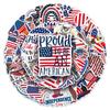 50 Creative Cute Waterproof American Independence Day Cartoon Stickers for Planners, Phone Cases, and Suitcases