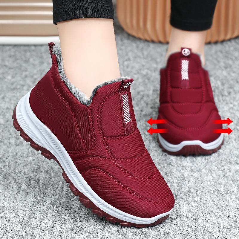 Cotton Shoes Men's Winter Large Size Cotton Boots Piled Thickened Warm Short Boots Couple Walking Boots Outdoor Snow Boots