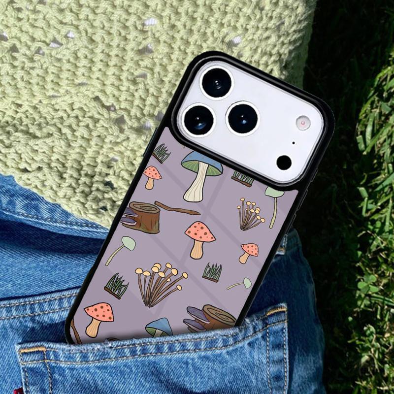 Mushroom Mobile Phone Case Compatible with IPhone 17 16 15 14 13 12 11Pro Max 17 Air Cover