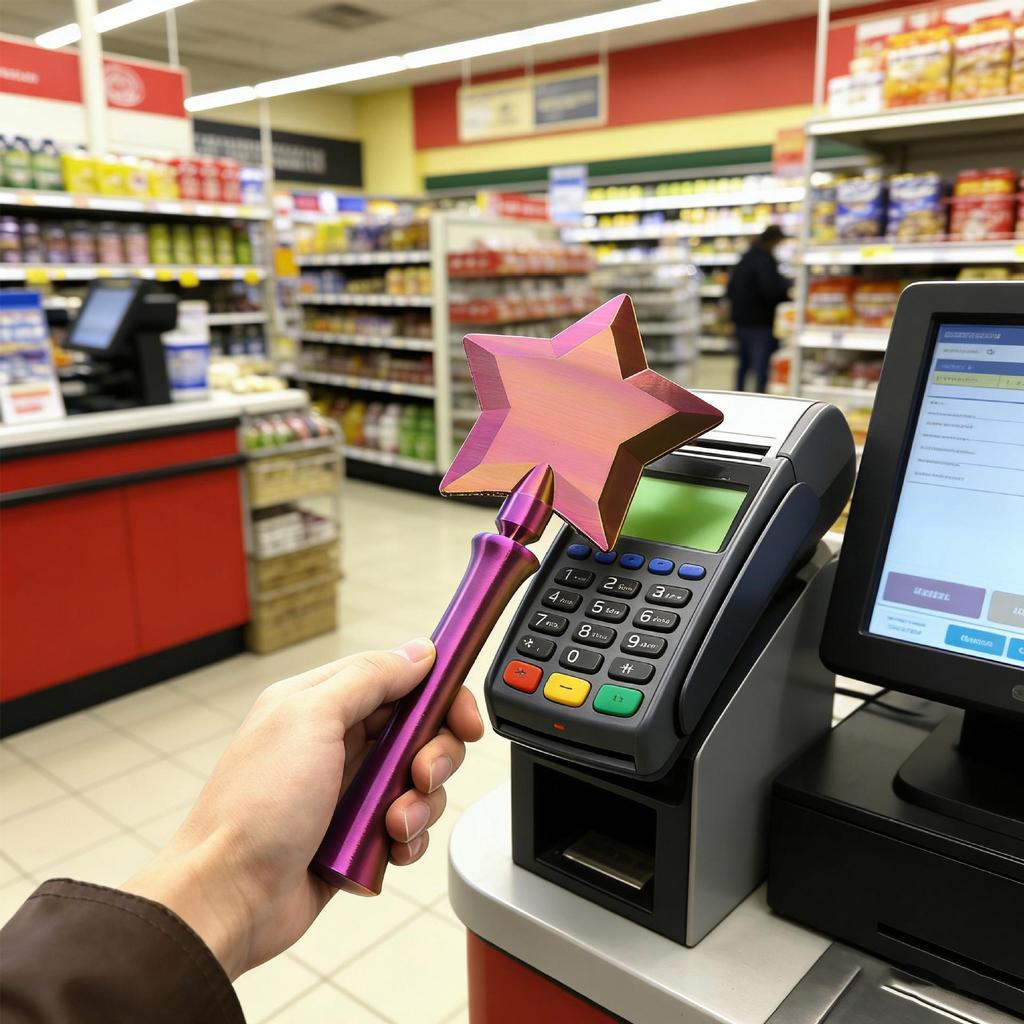 3D Printed Starlight Tap-to-Pay Magic Wand