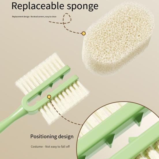 3 In 1 Cup Cleaning Brush Honeycomb Sponge Long Handle Design Water Cup Scrubber Stain-resistant Cup Cleaning Kit