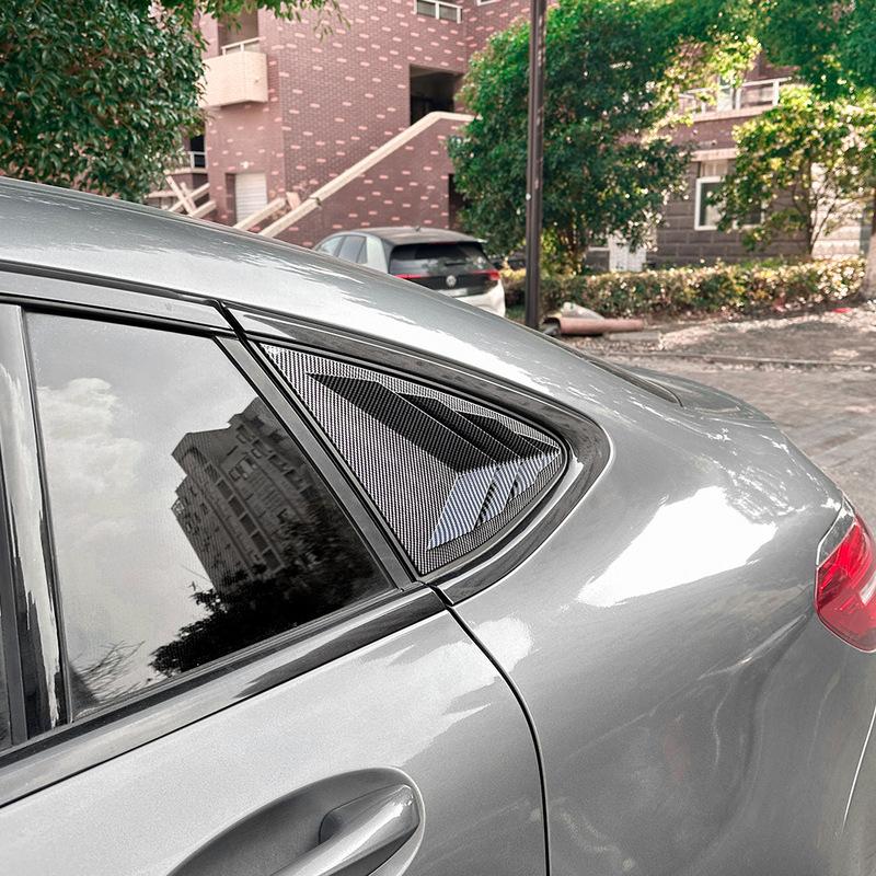 For Mercedes Benz GLC Coupe C253 2016- Car Rear Window Shutter Cover Trim Window Louver Side Vent Trim Auto Accessories