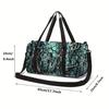 Cool Branch Pattern Large Capacity Luggage Bag for Boy/Girl Best Gift 2D Cartoon Travel Duffels Outdoor Fitness Bag for Children