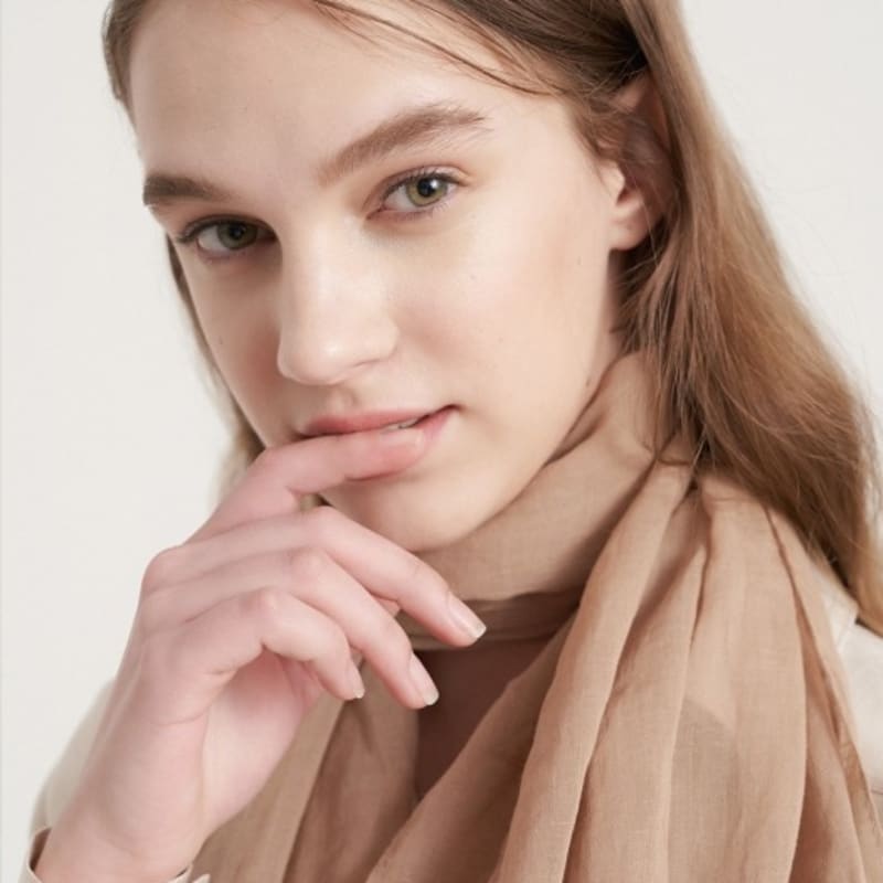 BB’DE SOLI’DE Solid Linen Cotton Scarf 4color