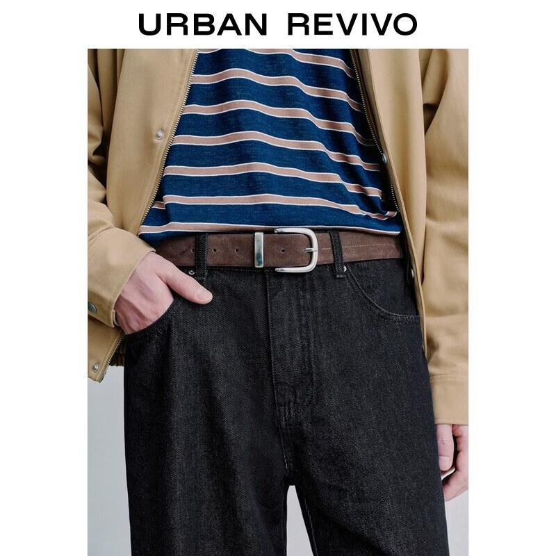 UR 2026 Men's Fashion Retro Colorblock Lapel Jacket