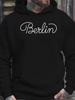 Berlin'S New Collection Features Autumn And Winter Velvet Sweatshirts for Men, Including Stylish Hoodies with American Trendy Prints, Perfect As Gifts