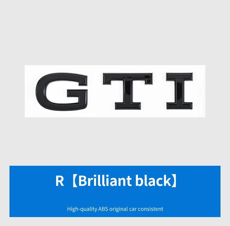 For VW For Volkswagen GTI/CC/V6/V8/Caddy/Jetta/Lavida specific ABS plastic trunk badge sticker silver black decorative label w