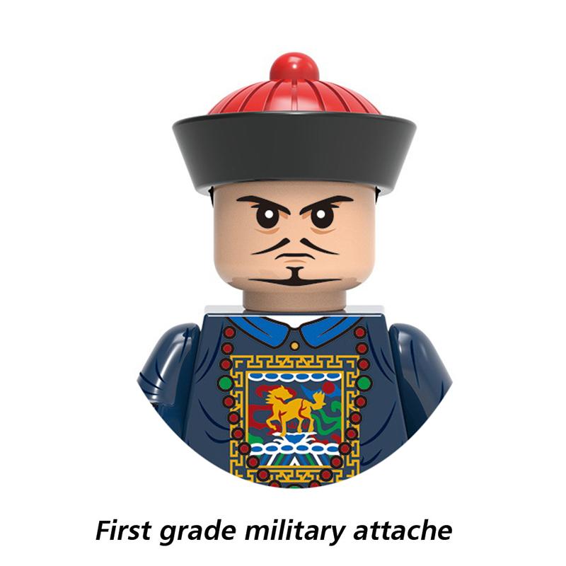 China Ancient Ming Qing Dynasty Soldiers Officials Series Jinyiwei High-Grade Civilian Emperor Building Blocks Kids Mini Brick