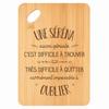 Cutting Board - PLANETEE - Une Séréna - Bamboo - 30x20x1 Cm - Hole 24 Mm