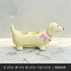 Creative Dachshund Toothbrush Rack Bow Washboard Electric Toothbrush Rack Ceramic Toothbrush Storage Rack Bathroom Decoration
