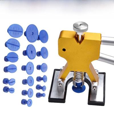 Set di strumenti per la riparazione di ammaccature auto con aspiratore e 18 guarnizioni per la riparazione di lamierati e danni da grandine.