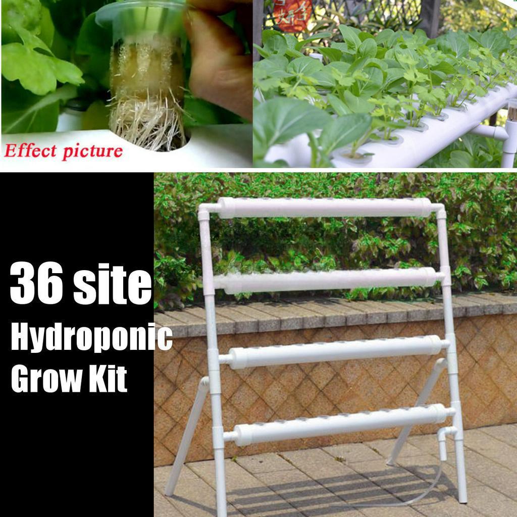 36 Planting Sites Garden Plant Vegetable Planting Grow Box Deep Water Culture System 4 Layers Horizontal Hydroponic Grow Kit Set