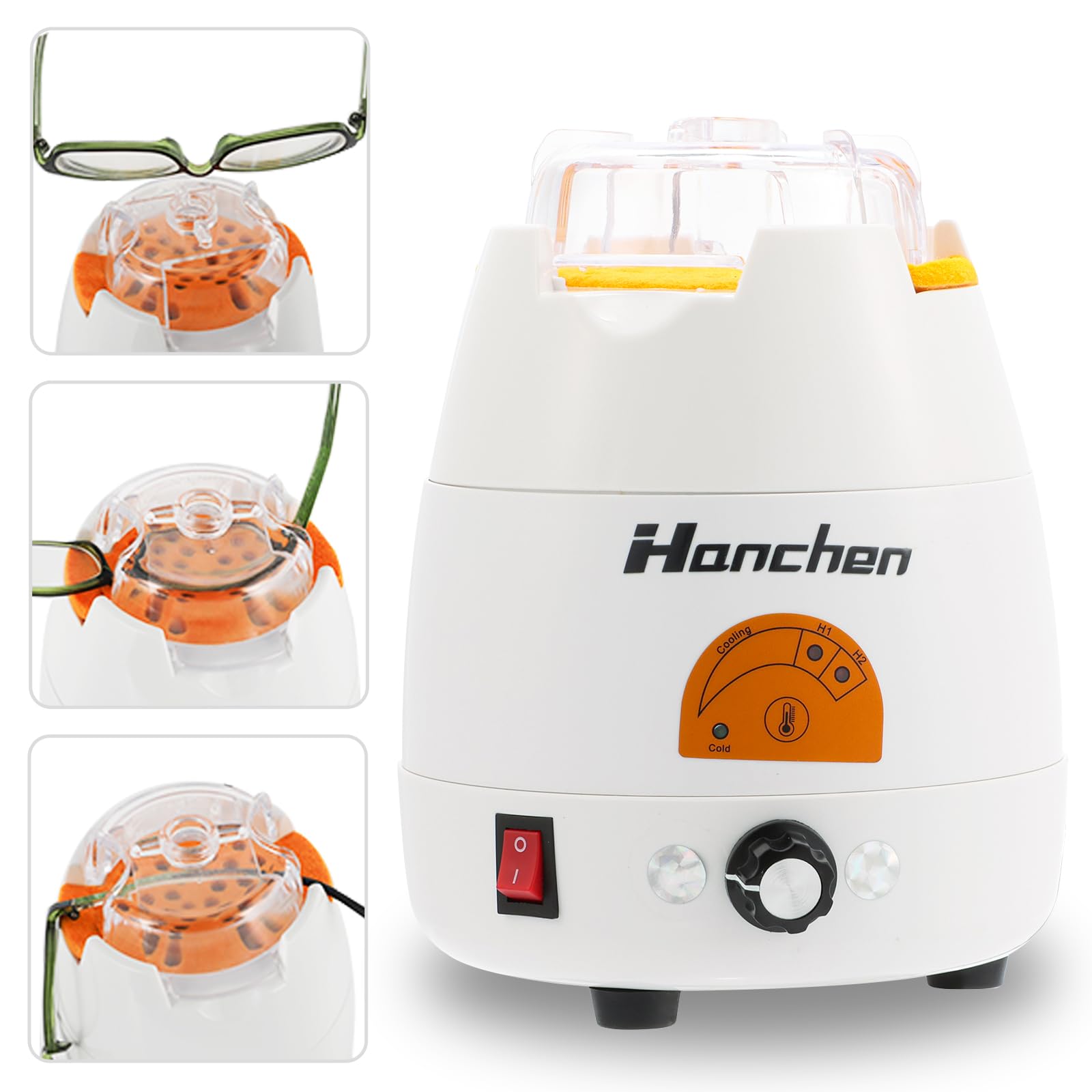 

Hanchen Eyeglass Heater, 6-Stage Temperature Control, Eyeglass Frame Processing Tool, Bending and Adjustment Assistance Tool, for Eyeglass Shops, LY-6