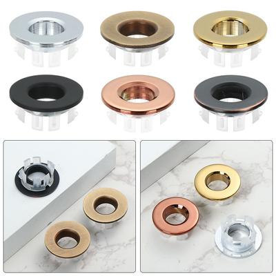 Useful Bathroom Round Ring Overflow Covers Basin Insert Replacement Trim Ring Cap Sink Hole Cover