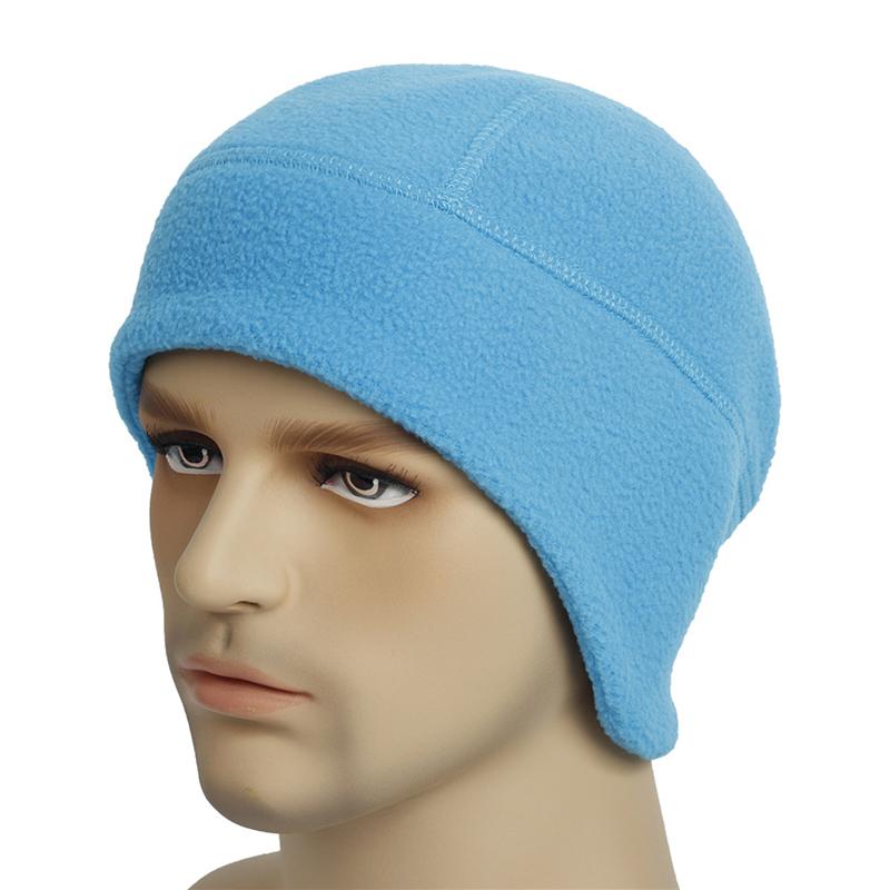 Winter Outdoor Warm Beanie Rocker Fleece Ear Protection Cap Windproof Coldproof Headwrap Hat Lined Hat Bicycle Riding Hat