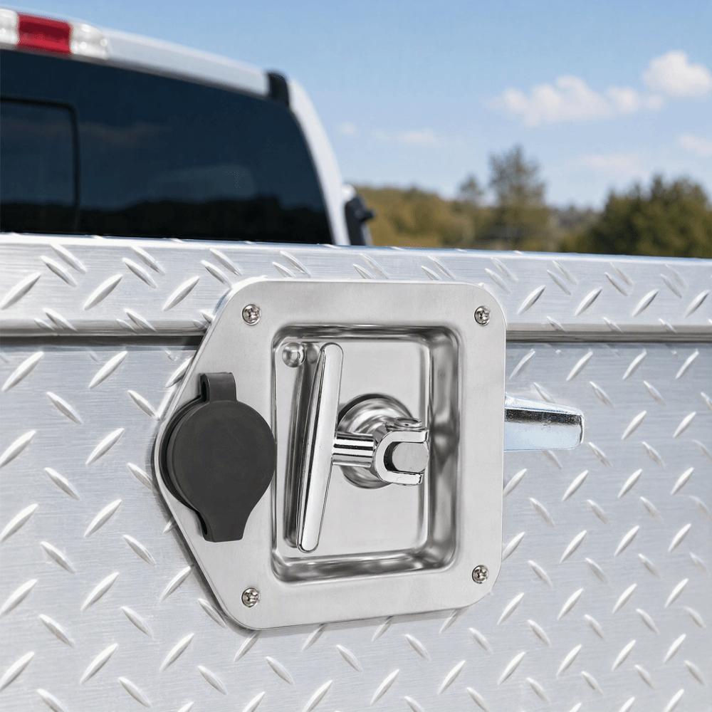 With Keys T Handle Latch Stainless Steel Trailer Door Lock Secure T Handle Lock  Engineering