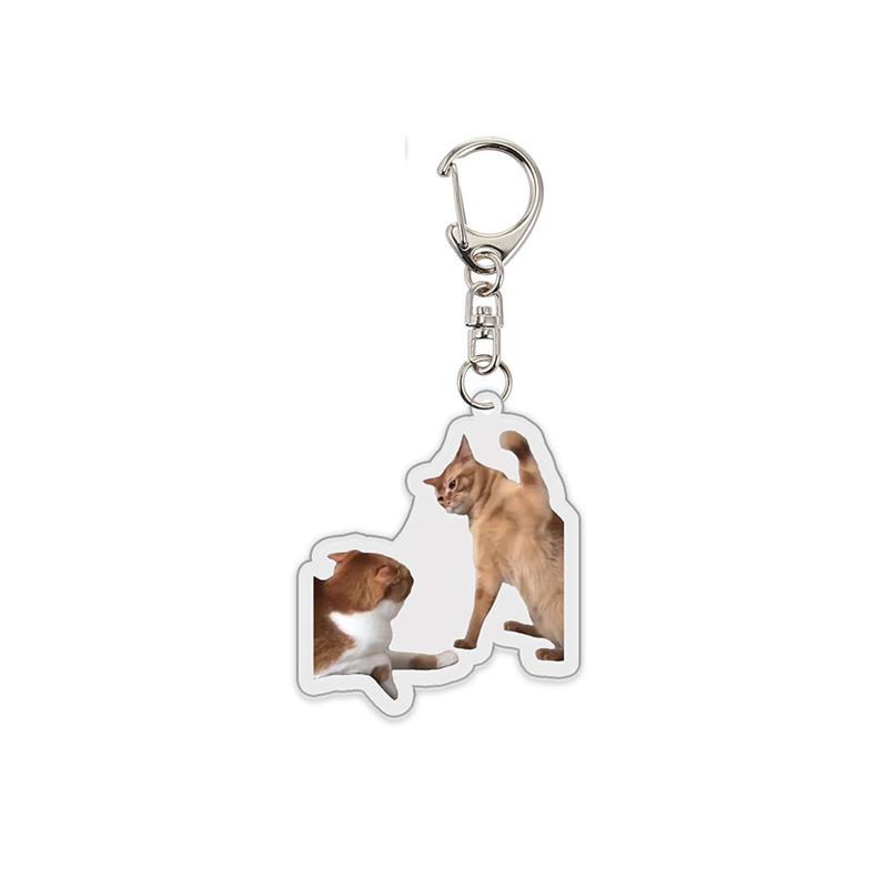 Viral Cat Expression Backpack Keychain Pendant