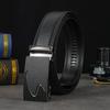 Men's Genuine Leather Automatic Buckle Cowhide Belt - Business Casual Style