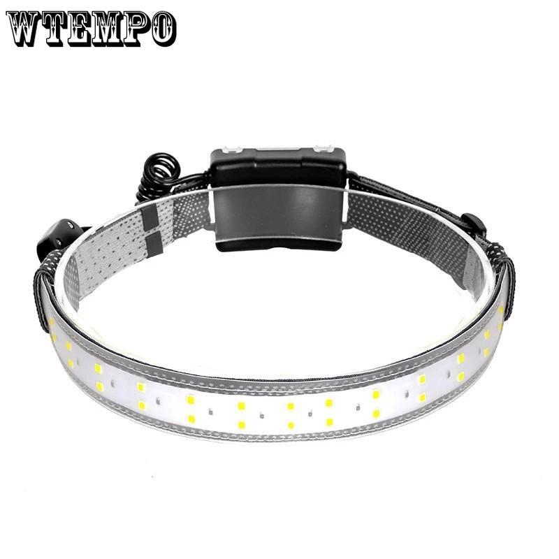 COB LED Strip Headlamp 3-Mode 400LM Headlight Waterproof Outdoor Head Torch By AAA Battery for Camping Hunting