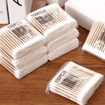 1000/2000 Stück Wattestäbchen Ohrenreinigung Make-up-Werkzeuge Reinigungsstäbchen Make-up-Wattestäbchen Spitze Einweg pro Packung Doppelseitig