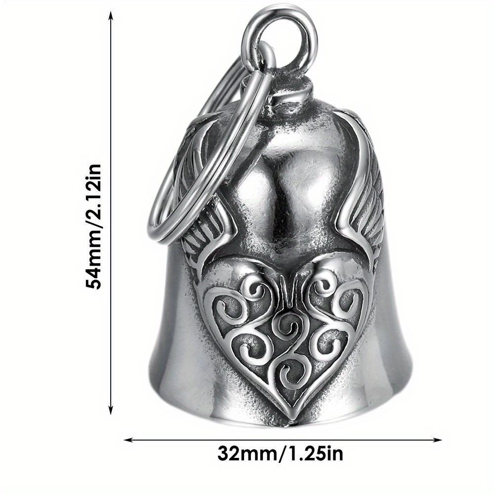 

1Pc Heart Wing Motorcycle Bell Pendant Heart Lucky Bell Style Riding Bell Good Luck Bell Retro Motorcycle Safety Bell Decoration
