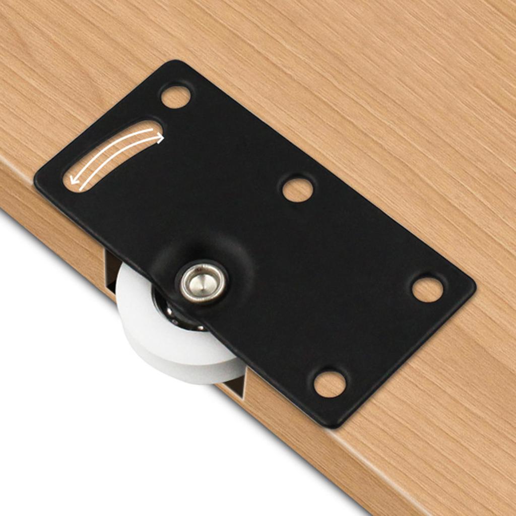 Metal Wheels Sliding Door Fittings Easy Installation Sliding Door Wheels for Furniture Cabinet Accessories