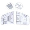 10PCS/Set Steering Wheel Button Trim Cover Replacement for Land Rover Discovery Sport 2015‑