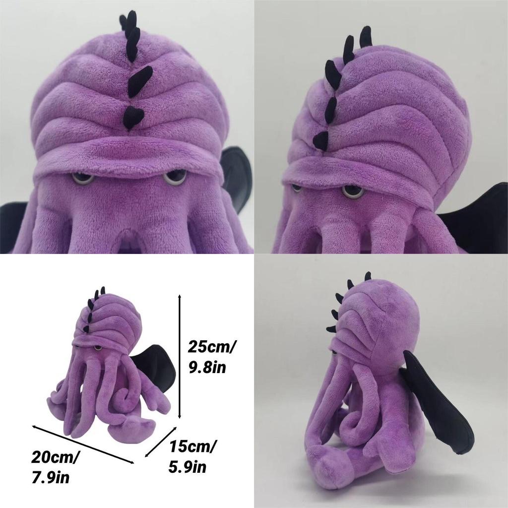 Neues Cthulhucraft-Mythos-Kreaturen-Oktopus-Monster-Plüschtier für Kinder, weich und kuschelig, 25 cm hoch