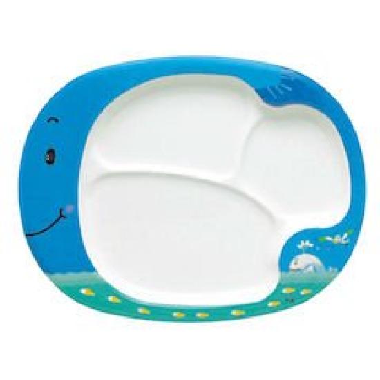 

Oval KJ Whale 1537g Children s Plate, Plate, E10, синий